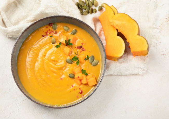 Puré de Lentilhas e Abóbora