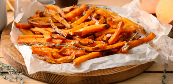 Palitos de Batata-Doce no Forno